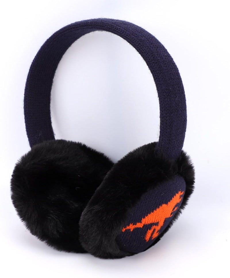 Ztl Kids Knit Earmuffs Soft Plush Ear Warmers Winter Outdoor Ear Muffs for Boys Girls - Image 3